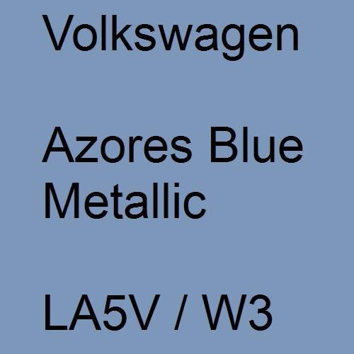 Volkswagen, Azores Blue Metallic, LA5V / W3.